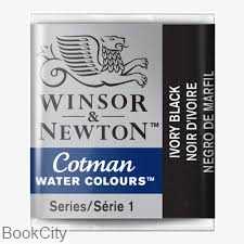آبرنگ قرصی WINSOR 301331 Ivori Black 331