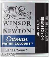 آبرنگ قرصی WINSOR 301337 Lamp Black 337