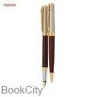 خودکار و خودنویس نیمه زرشکی گیره طلا EUROPEN Esprit