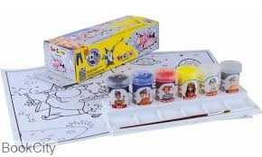 گواش اکلیلی 6 رنگ با پالت TOY COLOR 652