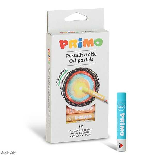 پاستل روغنی 12 رنگ Primo 080PO12N