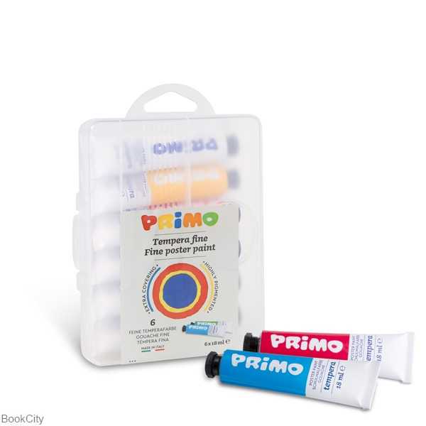 گواش 6 رنگ تیوپی Primo 745T6GAP 18ml