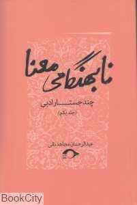 نابهنگامی معنا (چند جستار ادبی 1)