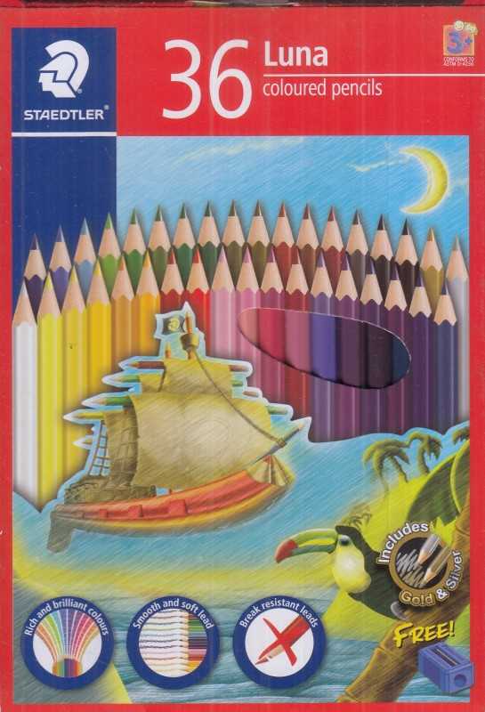مدادرنگی 36 رنگ مقوایی STAEDTLER 136C36 Luna