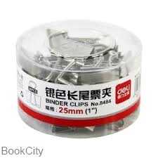گیره دوبل 25mm (بسته 24 عددی) deli 8484