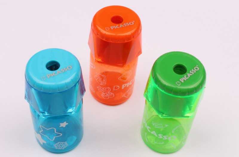 تراش تک سوراخ مخزن‌دار بطری رنگی PICASSO SH10 - 0