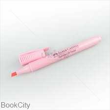 ماژیک های‌لایت صورتی پاستلی اسلیم FABER CASTELL 158112 38 - 0
