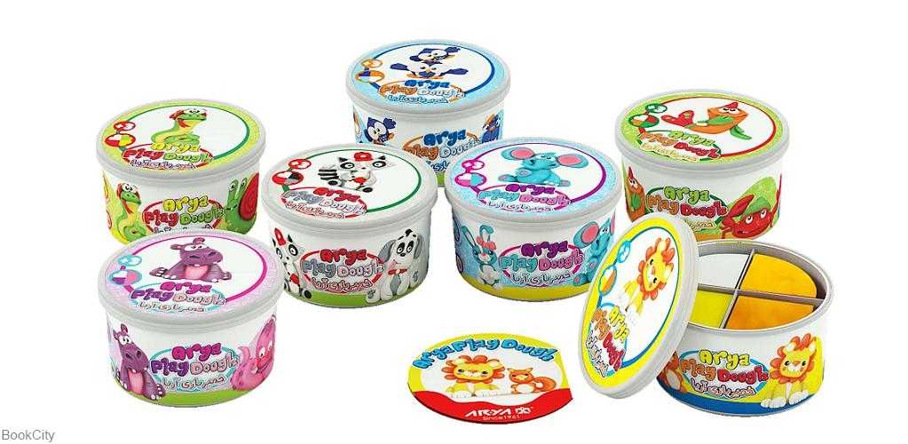 خمیر 4 رنگ حیوانات جنگلی 1030 آریا - 0