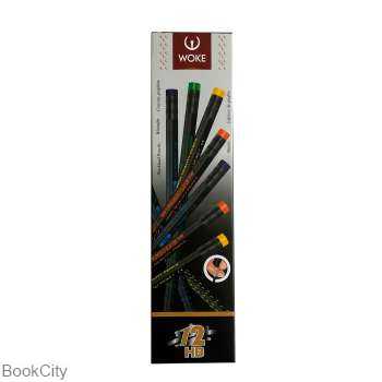 مداد مشکی بدنه رنگی WOKE - 0