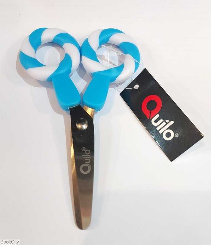 قیچی 13.5cmطرح کندی آبی Quilo 11331