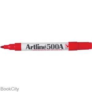 ماژیک وایت‌برد قرمز نوک گرد Artline 500A 2mm