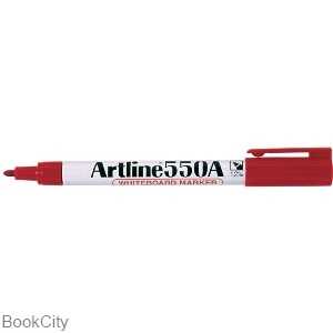 ماژیک وایت‌برد قرمز نوک گرد Artline 550A 1.2mm
