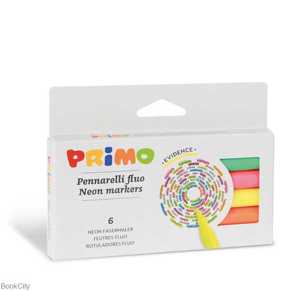 ماژیک های‌لایت 6 رنگ Primo 6013PEN6F