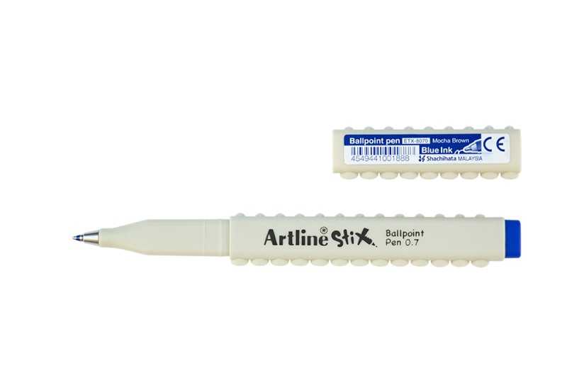خودکار آبی بدنه کرم Artline ETX-8070 Stix 0.7mm - 0