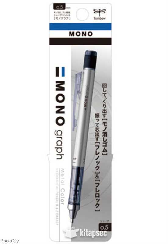 اتود 0.5mm بدنه نقره‌ای Tombow Mono Graph