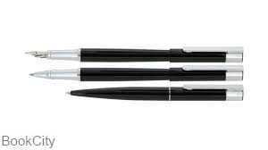 خودکار و خودنویس و روان‌نویس لاک مشکی گیره استیل EUROPEN Enter