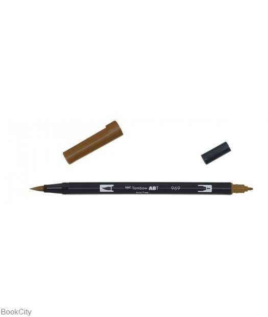 ماژیک قهوه‌ای 2 سر Tombow 969 Brush