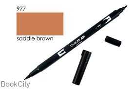 ماژیک قهوه‌ای 2 سر Tombow 977 Brush