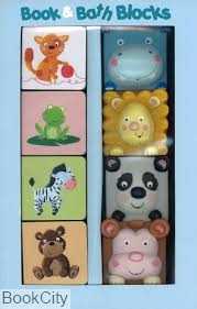 Wild Animal Box Book & Bath Blocks