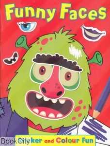 Funny Faces Sticker and Colour Fun 4506