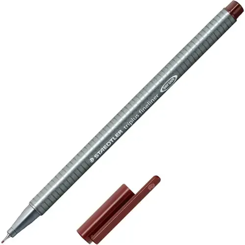 روان‌نویس نوک نمدی قهوه‌ای STAEDTLER 334-76