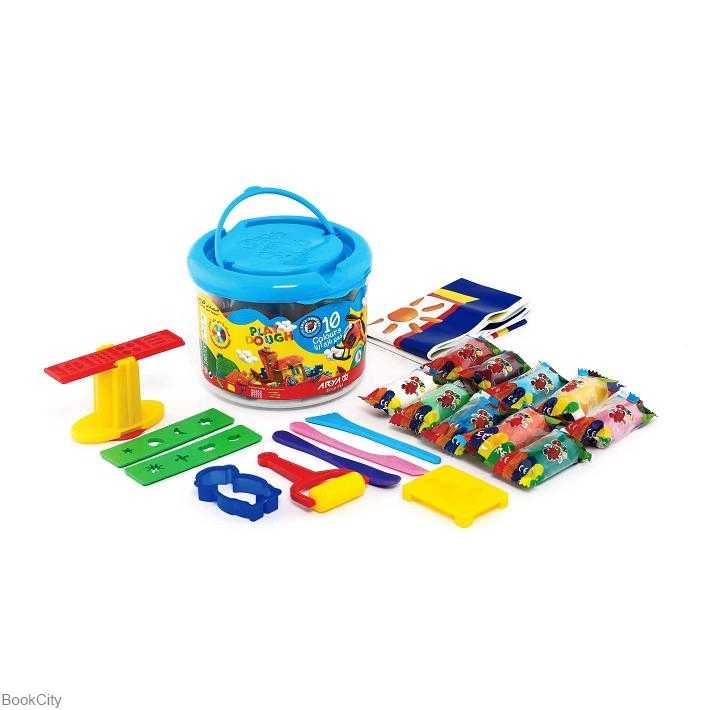 خمیر 10 رنگ سطلی 1068 آریا - 0