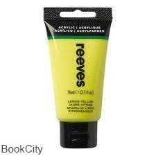 رنگ آکریلیک REEVES 8341100 Lemon Yellow 75ml