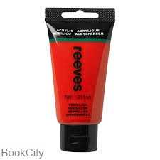 رنگ آکریلیک REEVES 8340220 Vermilion 75ml
