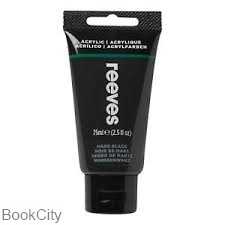 رنگ آکریلیک REEVES 8341630 Mars Black 75ml