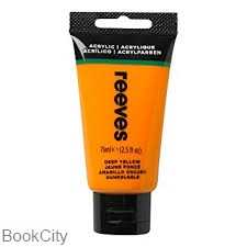 رنگ آکریلیک REEVES 8340130 Deep Yellow 75ml