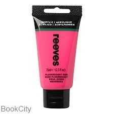 رنگ آکریلیک REEVES 8341840 Fluorescent Pink 75ml - 0