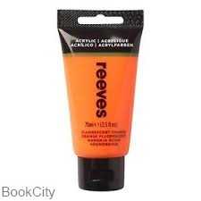 رنگ آکریلیک REEVES 8341883 Fluorescent Orange 75ml