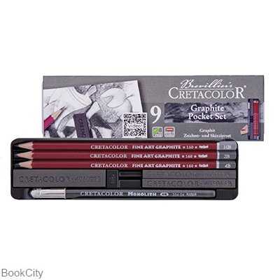 ست مداد طراحی 3 عددی با ذغال CRETACOLOR 16029
