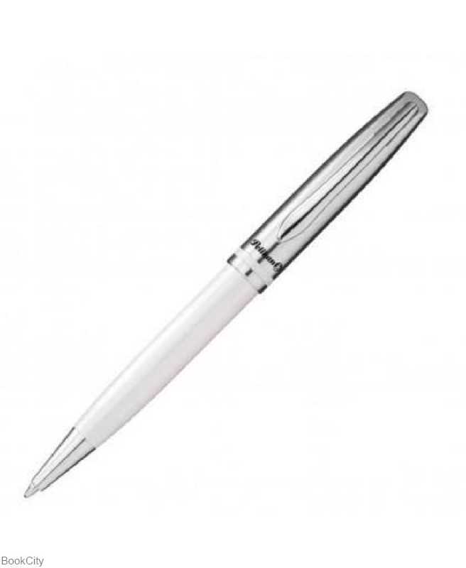 خودکار بدنه استیل سفید Pelikan Jazz Elegance
