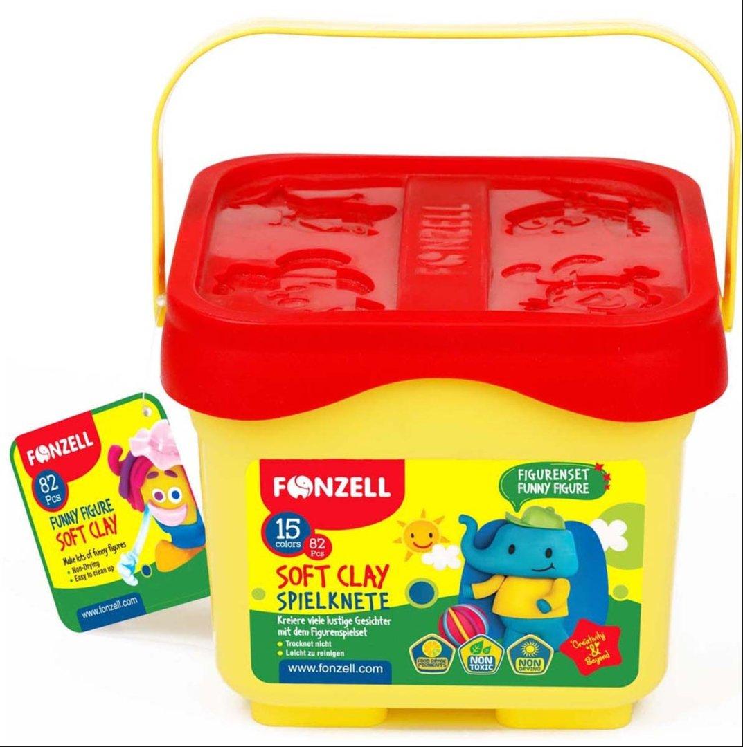خمیر 15 رنگ سطلی FONZELL 685088