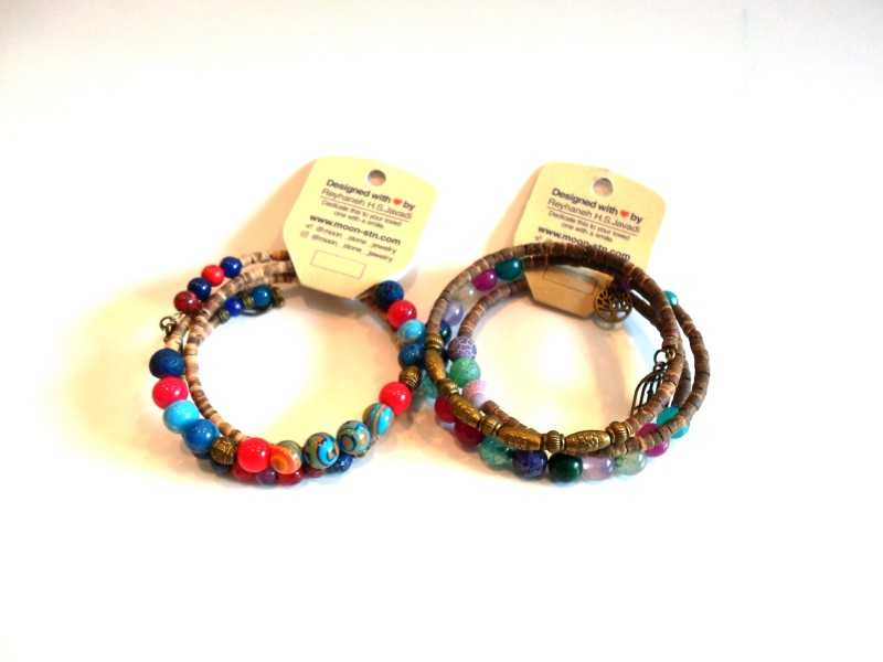 دستبند چند رج Moon Stone - 0