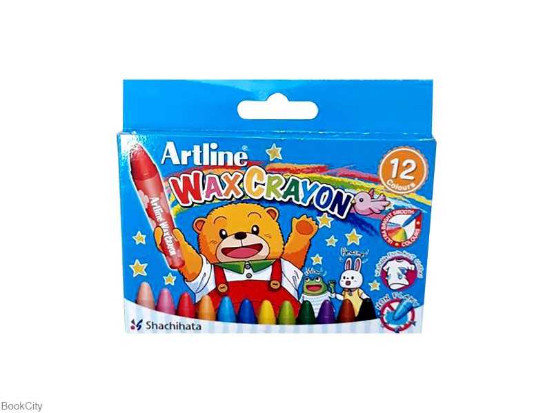 پاستل روغنی 12 رنگ Artline Wax Crayon ECY-WX-12S