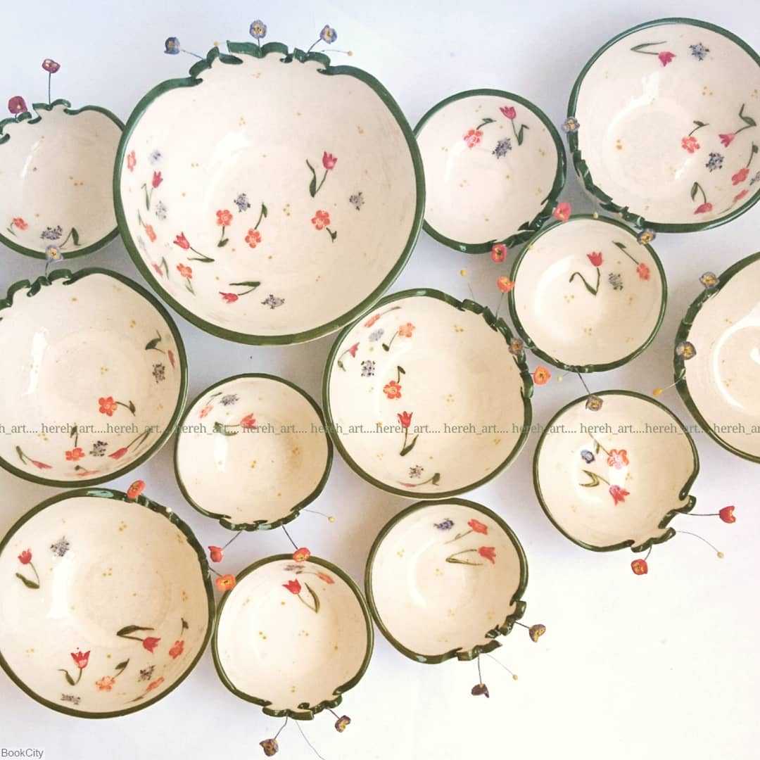 پیاله سایز 9 طرح باغچه هره