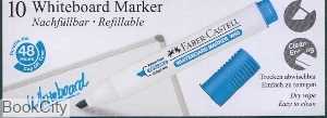 ماژیک وایت‌برد آبی روشن نوک تخت FABER CASTELL 253953 - 0