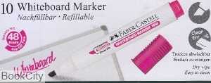 ماژیک وایت‌برد صورتی نوک تخت FABER CASTELL 253928