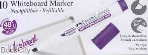 ماژیک وایت‌برد بنفش نوک تخت FABER CASTELL 253937