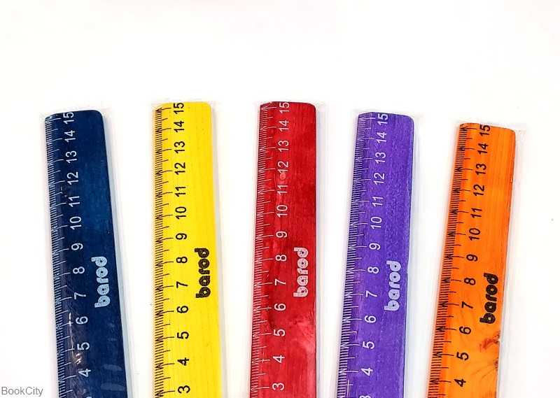 خط‌کش 15cm چوبی Barod K4015