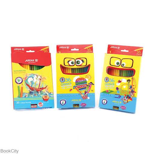 مدادرنگی 36 رنگ مقوایی 3018 آریا - 0