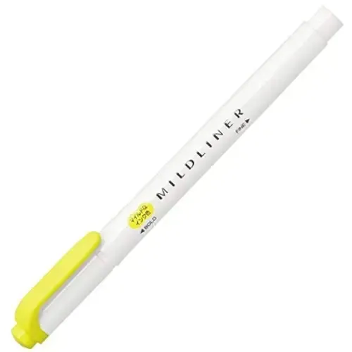 ماژیک های‌لایت 2 سر ZEBRA Mildliner Lemon Yellow