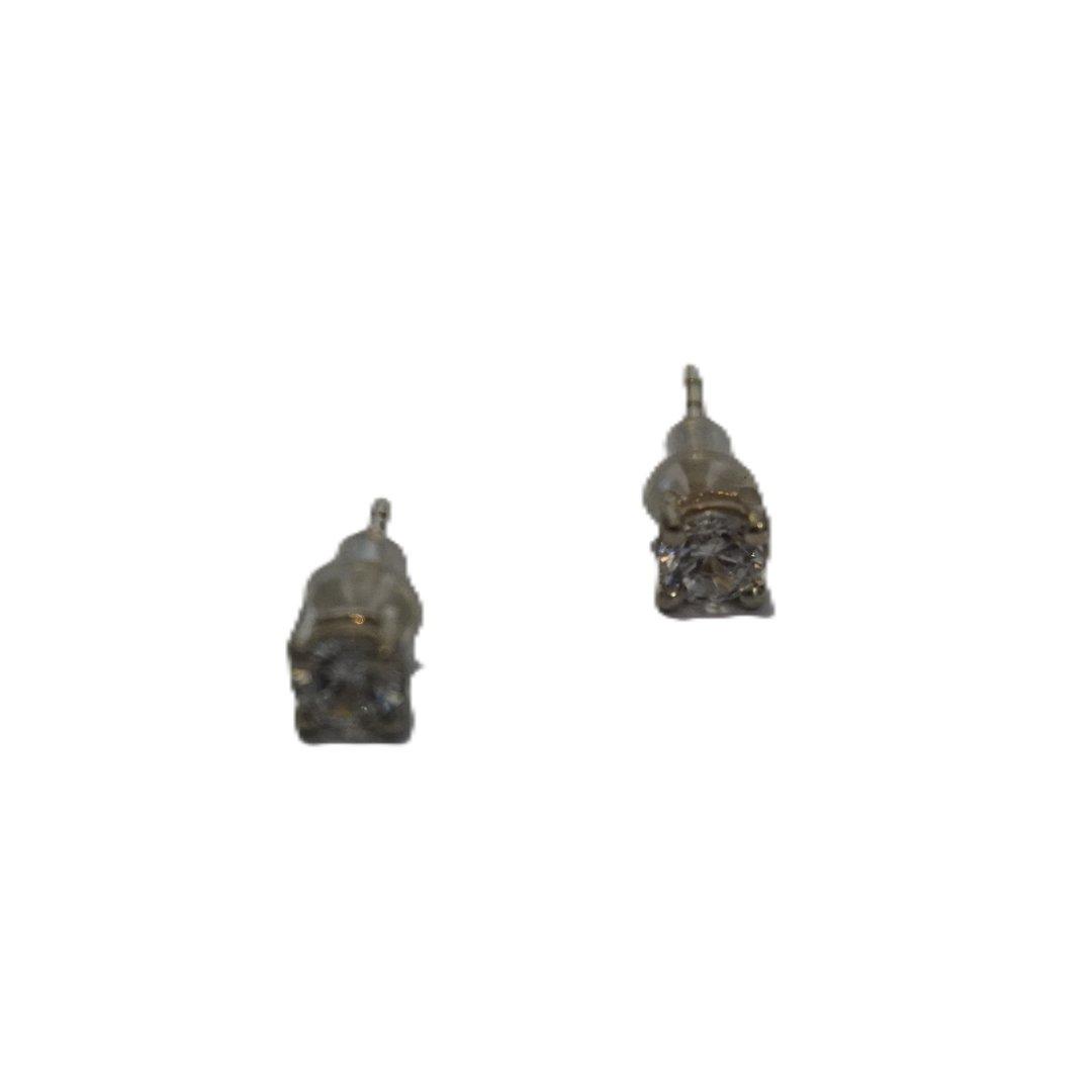 گوشواره تک نگین سفید ER1042 اسپینل