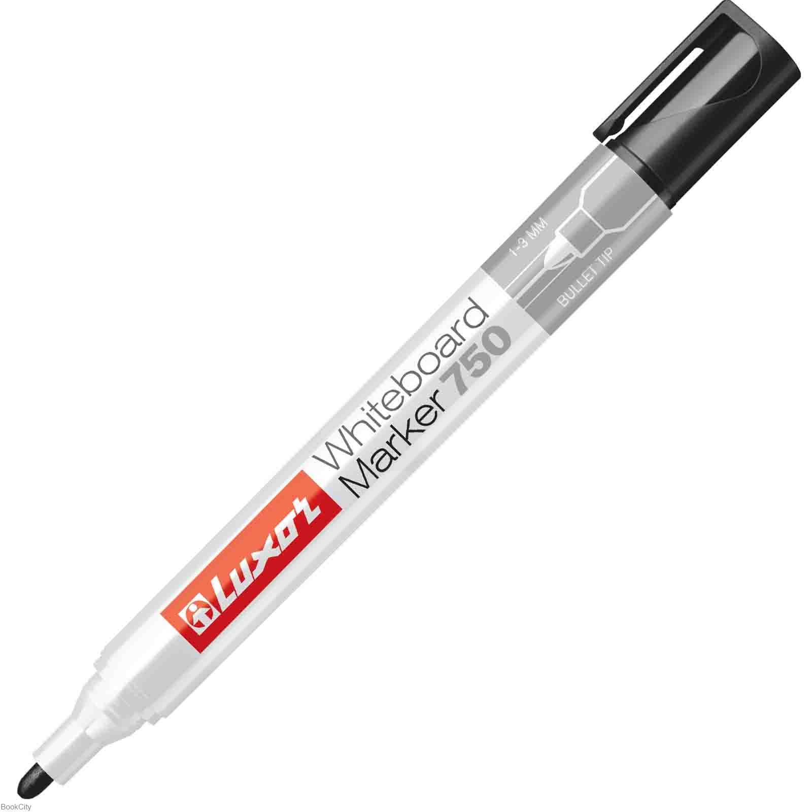 ماژیک وایت‌برد مشکی نوک گرد Luxor 3381 750 - 0