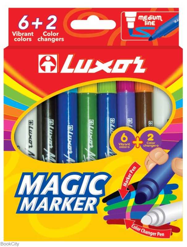 ماژیک 8 رنگ جادویی Luxor 6104 - 0