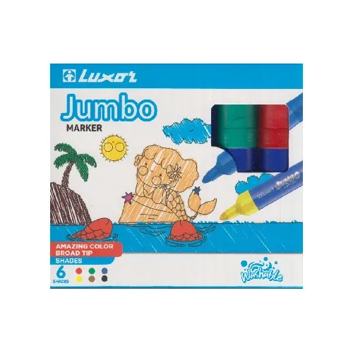 ماژیک 6 رنگ Luxor 6190 Jumbo
