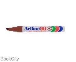 ماژیک پاک نشو قهوه‌ای نوک تخت Artline Ek-90