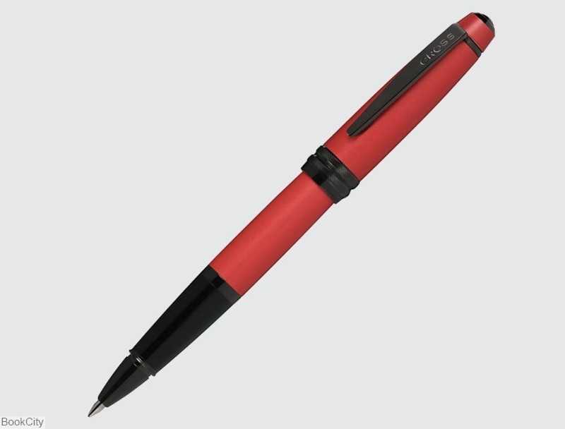 خودکار قرمز مات گیره مشکی CROSS Baily